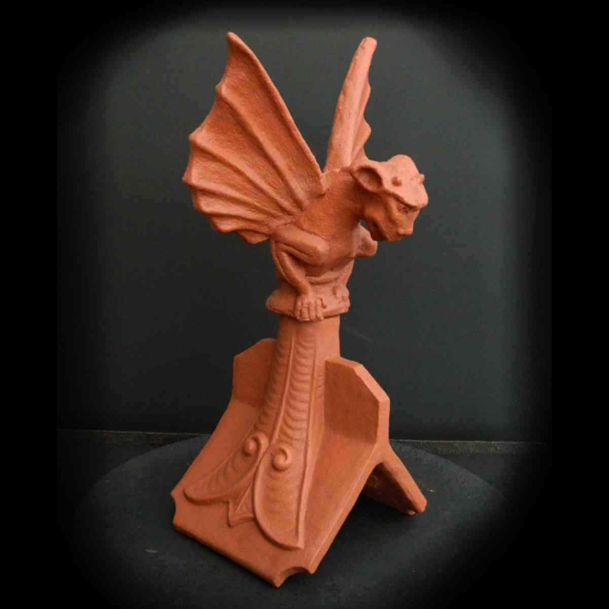 45 degree gargoyle winged roof finial